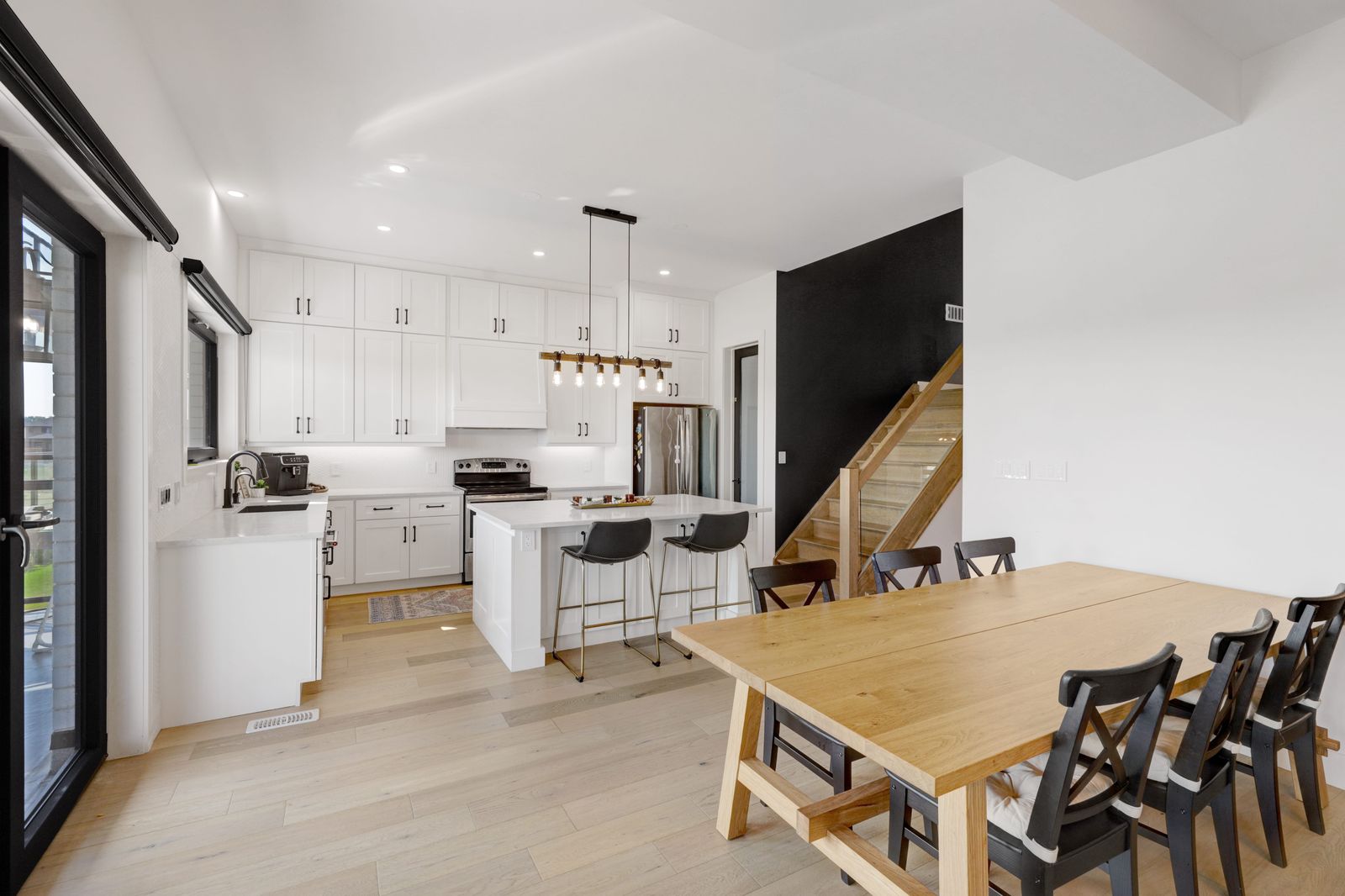 Bright eat-in kitchen in a completed Carnaby home